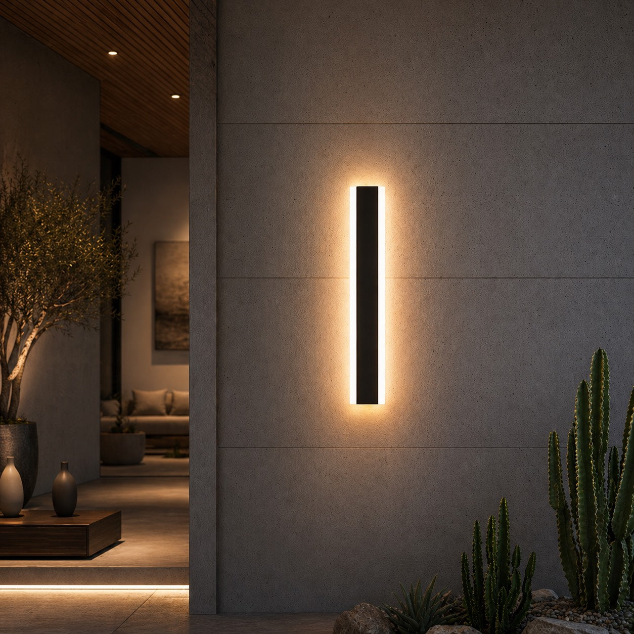 Outdoor Home Wall Sconce Light Dimmable – IP65 Waterproof Aluminum Exterior Wall Light for Porch, Patio & Garage
