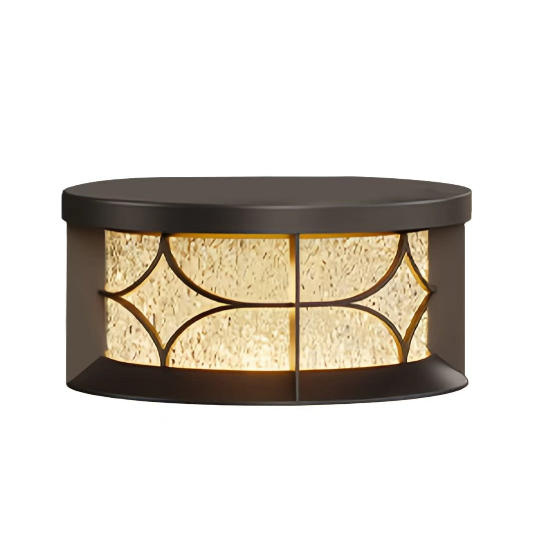 Round Pillar Lights Outdoor Waterproof Courtyard Light