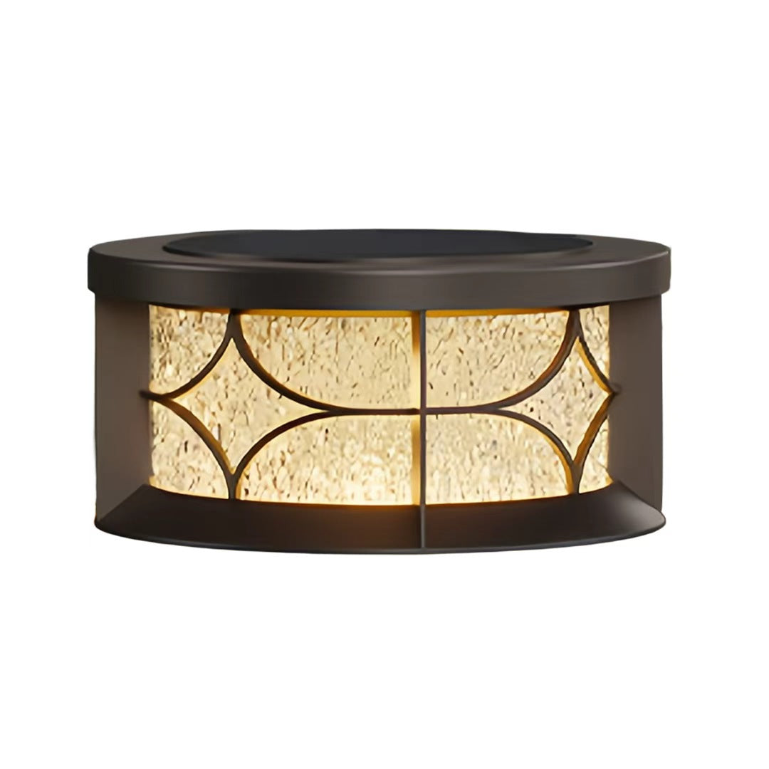 Round Pillar Lights Outdoor Waterproof Courtyard Light