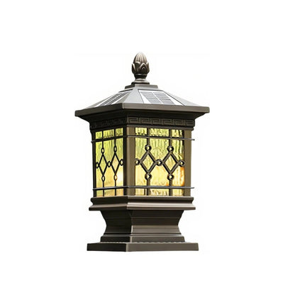 European Retro Outdoor Waterproof Metal Column Light