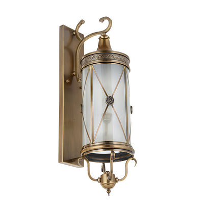 Exterior Copper Wall Sconces Waterproof Courtyard Lamp