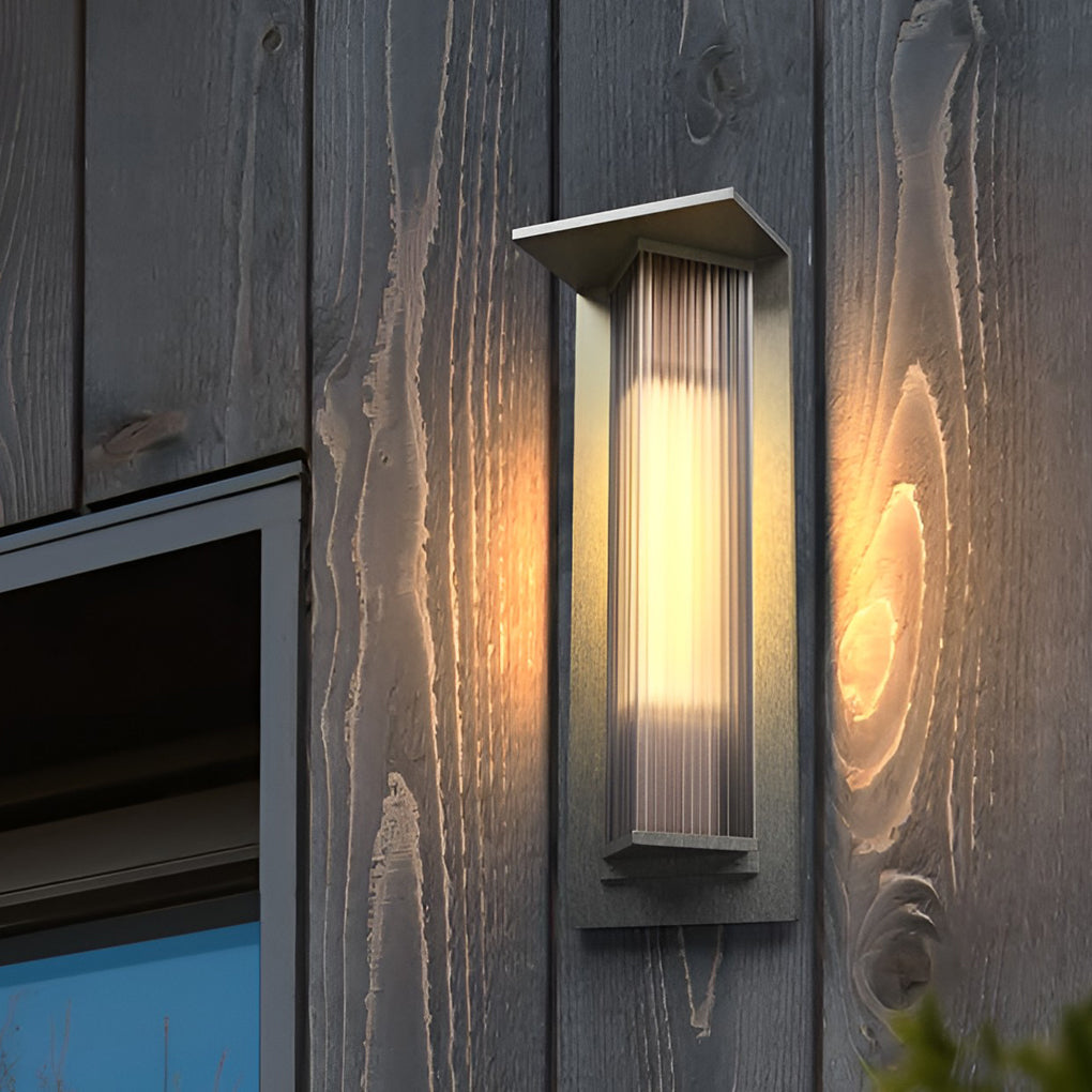 Outdoor Vertical Wall Sconce Waterproof LED Vintage Light