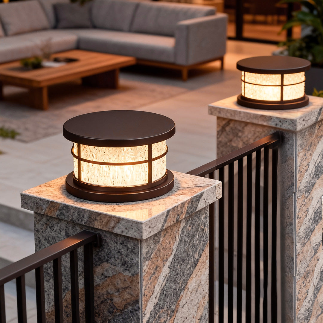 Outdoor Gate Pillar Post Lighting Waterproof Metal Light