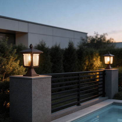 Pillar Lights for Gate Modern Minimalist Outdoor Light