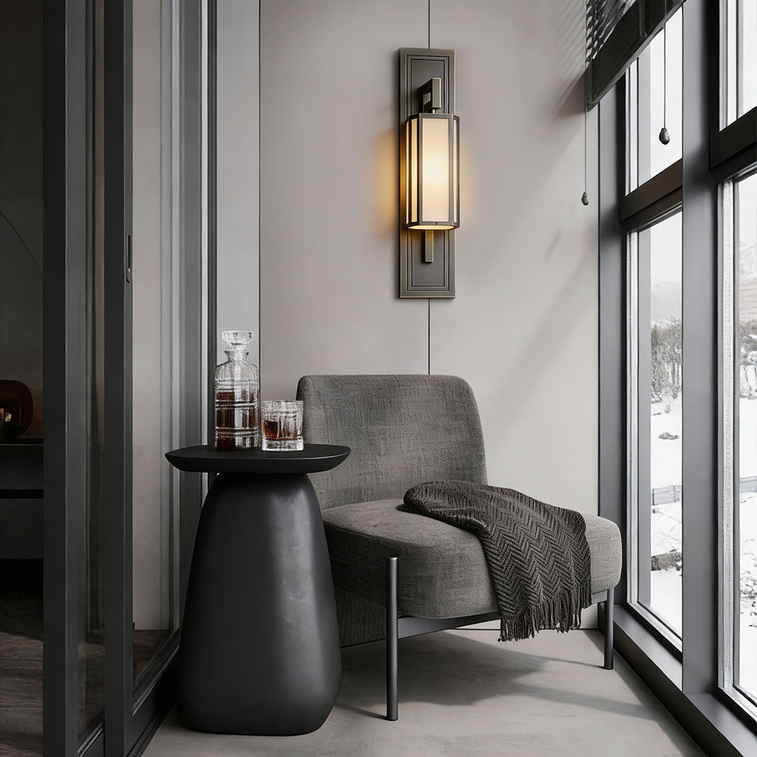 Modern Black Wall Sconce Minimalist Retro LED Light