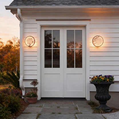Outdoor LED Sconces Faux Marble Landscape Waterproof Light