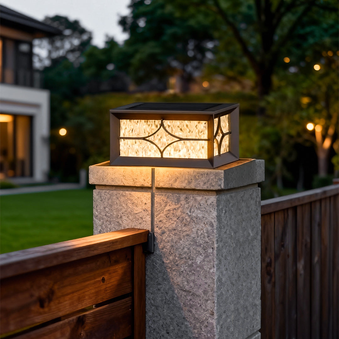 Exterior Pillar Light Waterproof Fence Gate Post Light