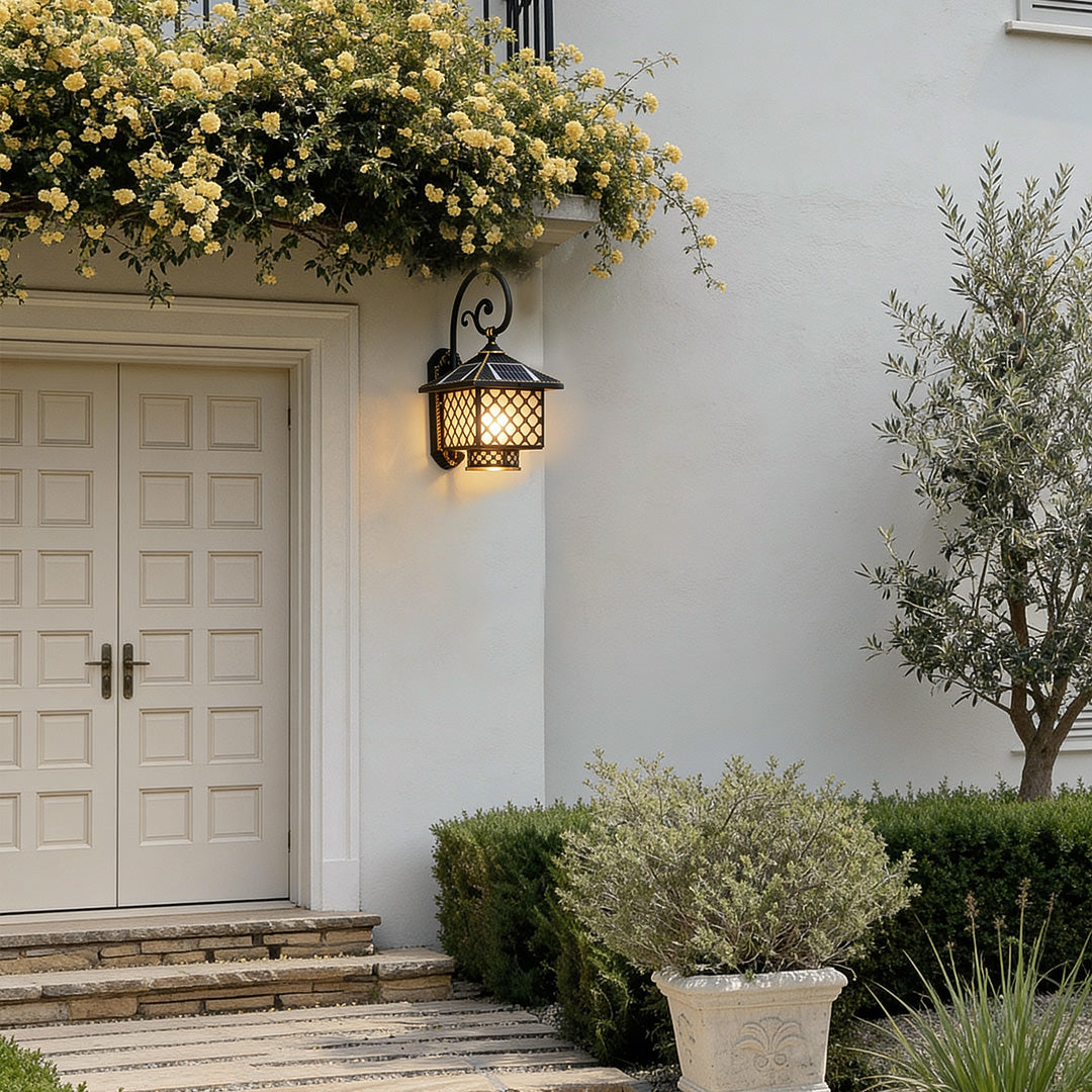 Solar Outdoor Sconces European-Style Waterproof Lamp