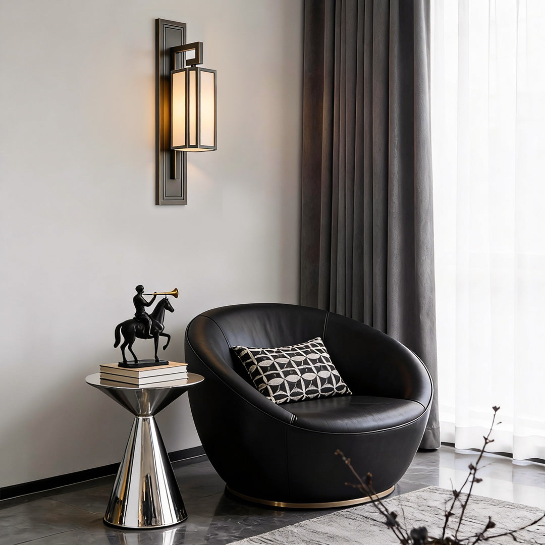 Modern Black Wall Sconce Minimalist Retro LED Light