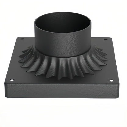 Black Retro Aluminum Path Lights with Frosted Glass Outdoor Waterproof Landscape Lighting
