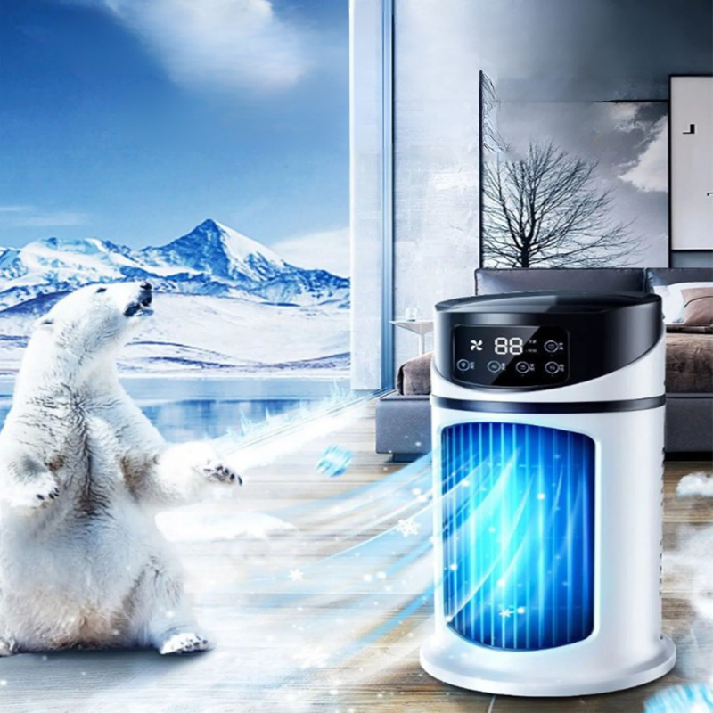 Portable Air Conditioner for Home & Office - Compact Personal Cooling Fan with 3 Speeds & USB Power