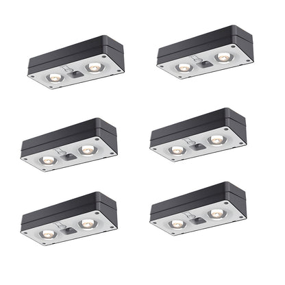Solar-Powered outdoor square wall lights Waterproof Multi-Color Ambient