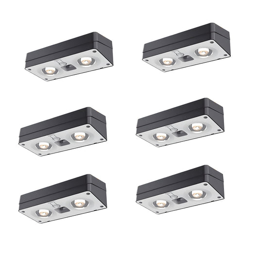 Solar-Powered outdoor square wall lights Waterproof Multi-Color Ambient