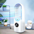Bladeless Portable Air Conditioner with LED Display - Quiet Personal Air Cooler for Bedroom Desktop