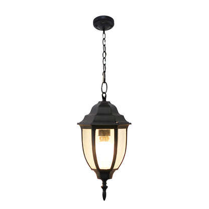 Antique Aluminum Waterproof Glass European Style Outdoor Chandeliers