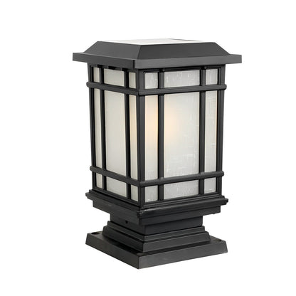 Antique Cast Iron Street Light Retro Solar Fence Light