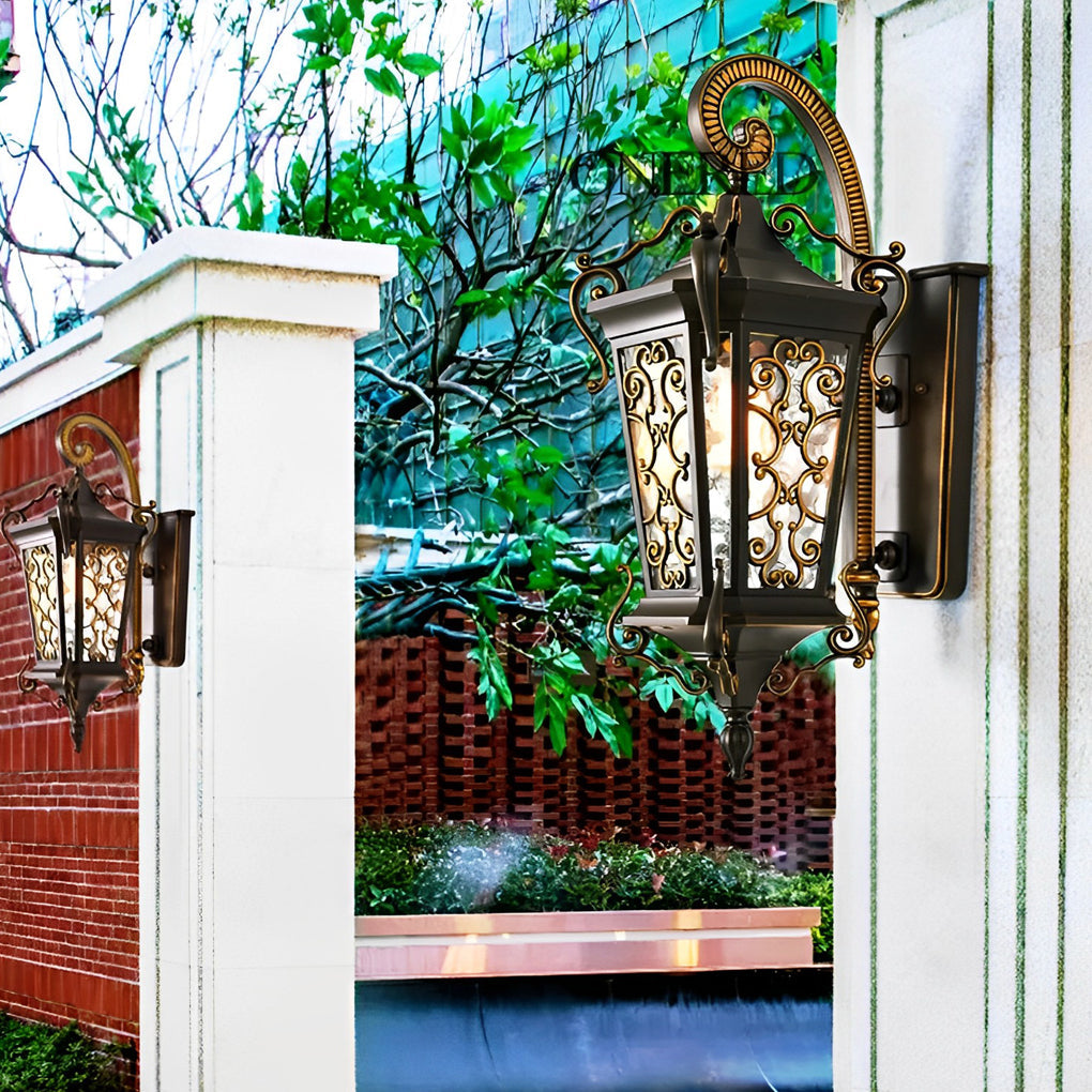 Antique Outdoor Wall Sconces Waterproof European Lantern