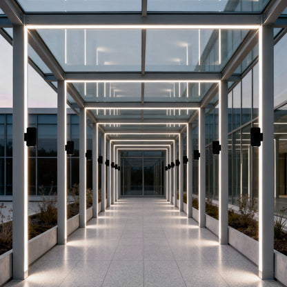Narrow Beam Wall Sconce Up-Down LED Outdoor Building Wall Washer Light