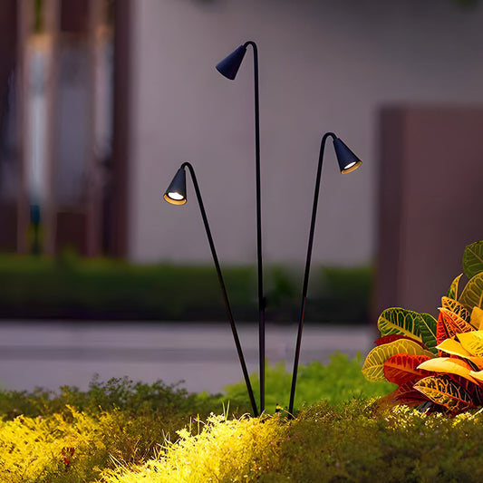 Bellflower Lights Classic Industrial Multi-head LED Floor Lamp