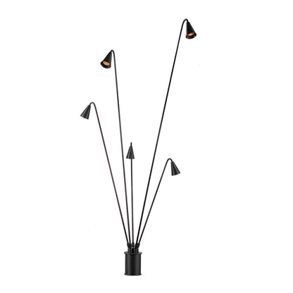 Bellflower Lights Classic Industrial Multi-head LED Floor Lamp