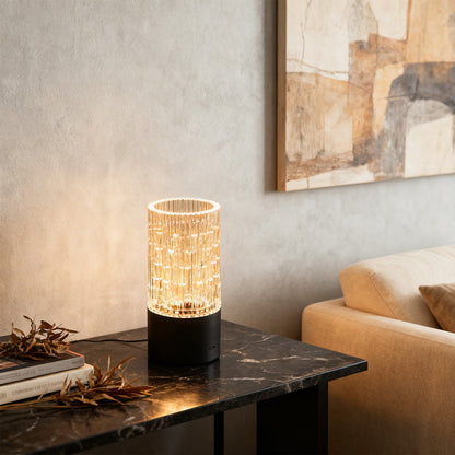 Art Deco Table Lamp - Vase-Inspired Light in ABS & PS Material