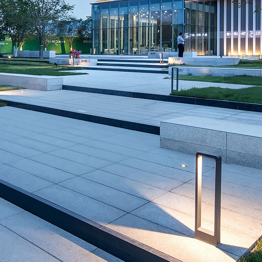 Black Bollard Lights Modern Minimalist Waterproof Outdoor Light
