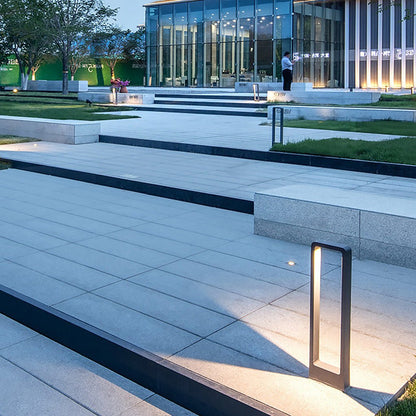 Black Bollard Lights Modern Minimalist Waterproof Outdoor Light