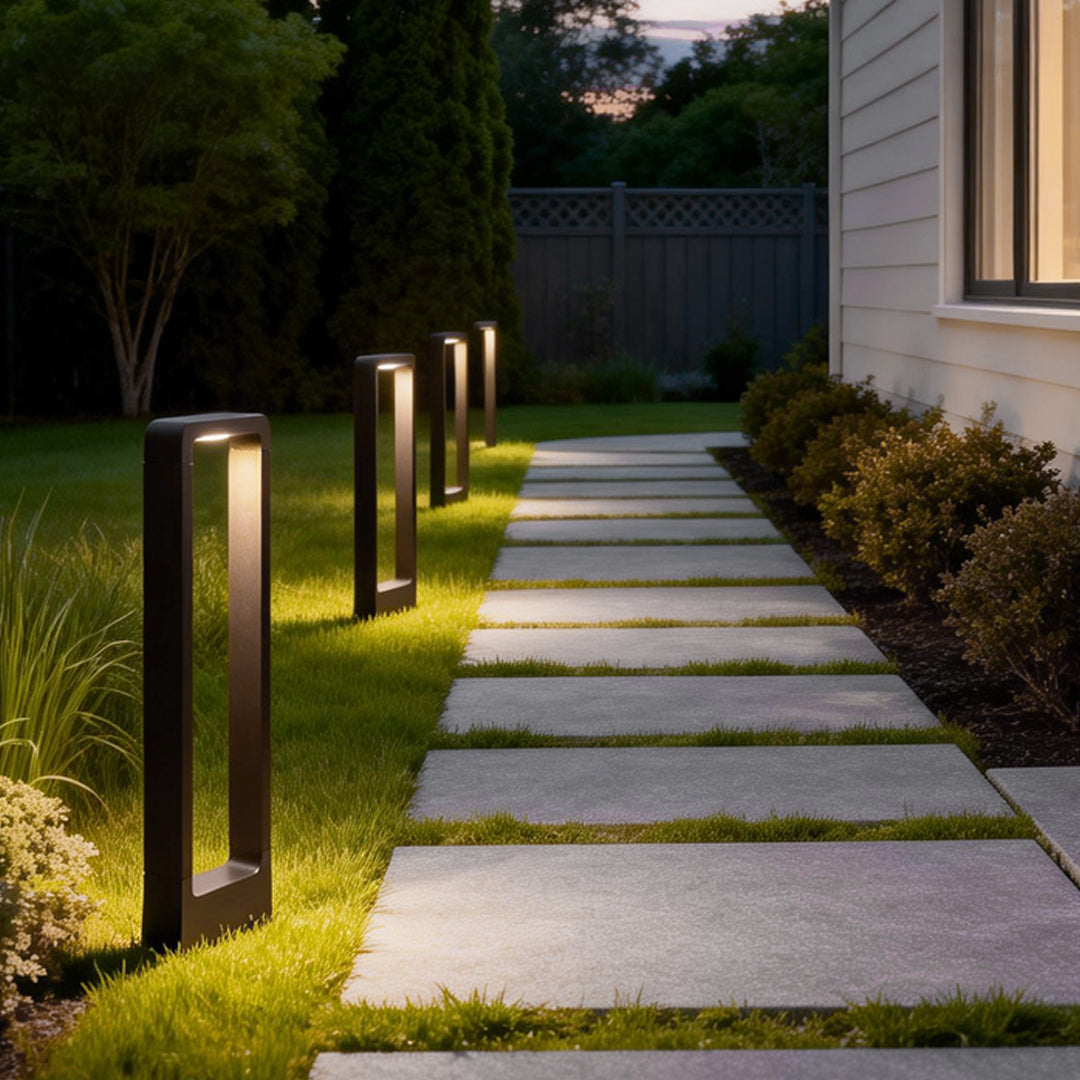 Black Bollard Lights Modern Minimalist Waterproof Outdoor Light