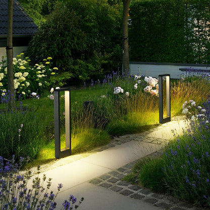 Black Bollard Lights Modern Minimalist Waterproof Outdoor Light