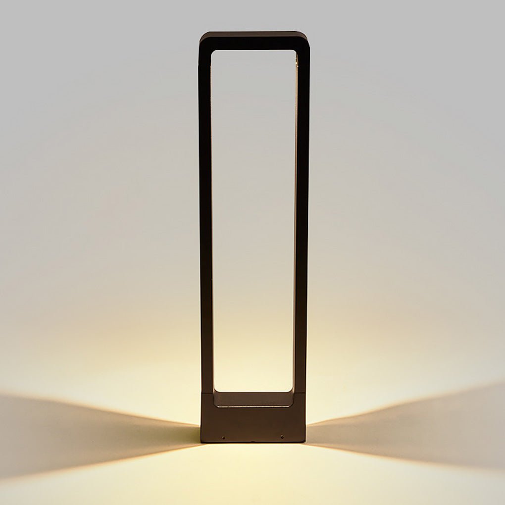 Black Bollard Lights Modern Minimalist Waterproof Outdoor Light