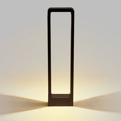 Black Bollard Lights Modern Minimalist Waterproof Outdoor Light