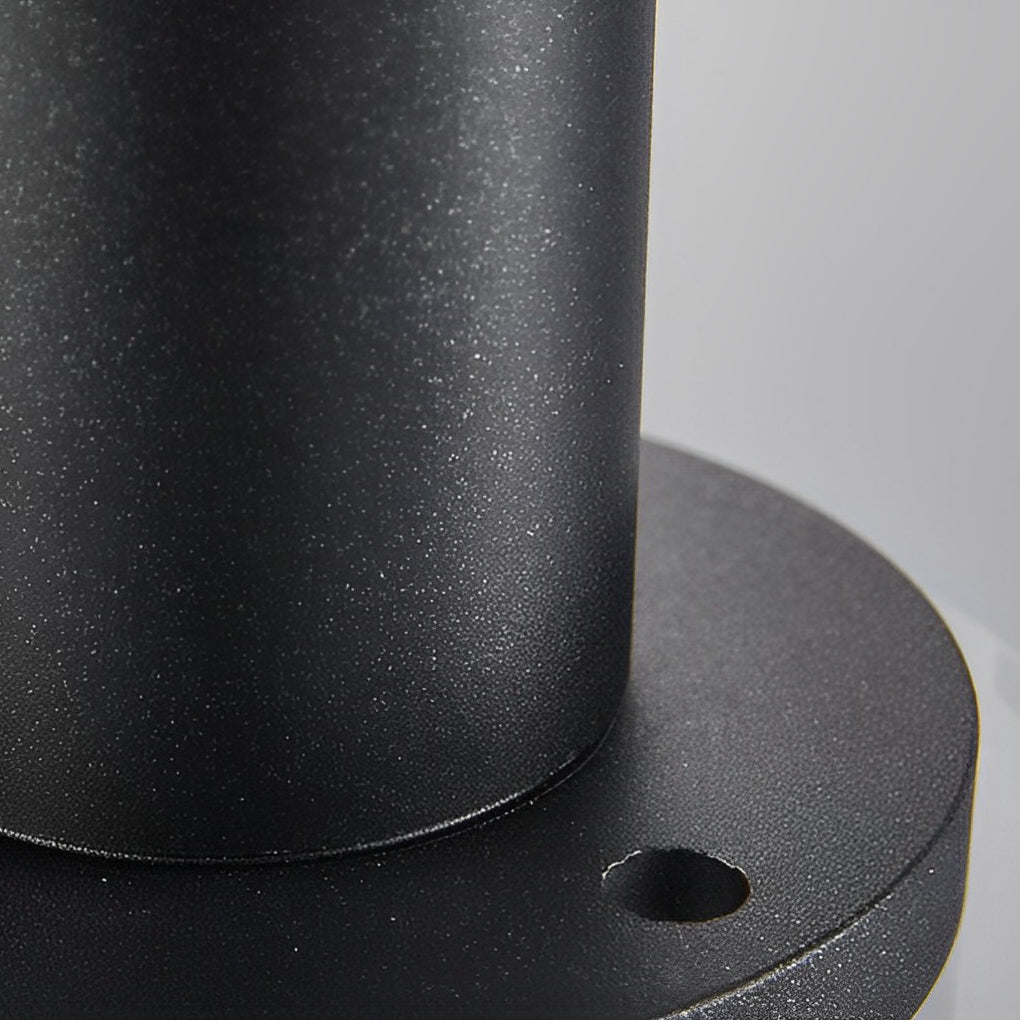 Black Brass Path Lights Solar Round Top Disc and Bubble Design Light
