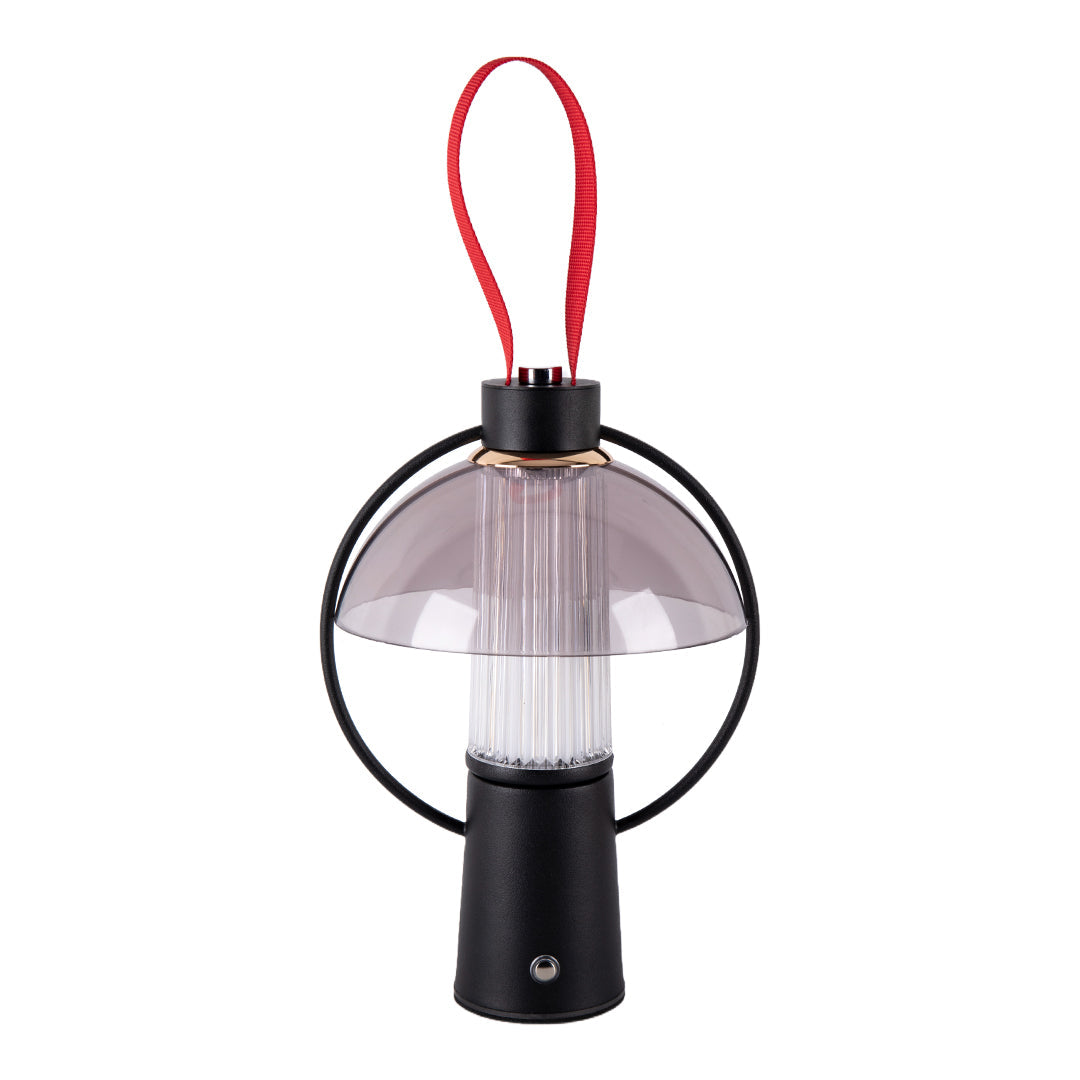 Round Table Lamp with Iron Body and Acrylic Shade – Decorative Lighting