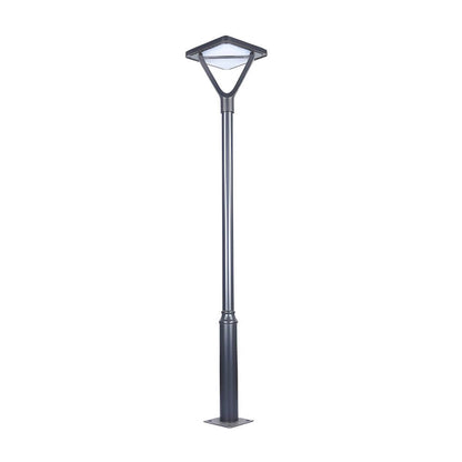 Garden Street Light Modern Black LED Solar Pole Light