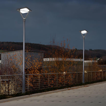 Garden Street Light Modern Black LED Solar Pole Light