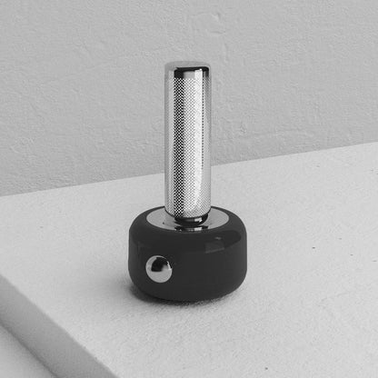Sleek Metal Ambient Table Lamp with Audio and RGB Lighting - Minimalist Design
