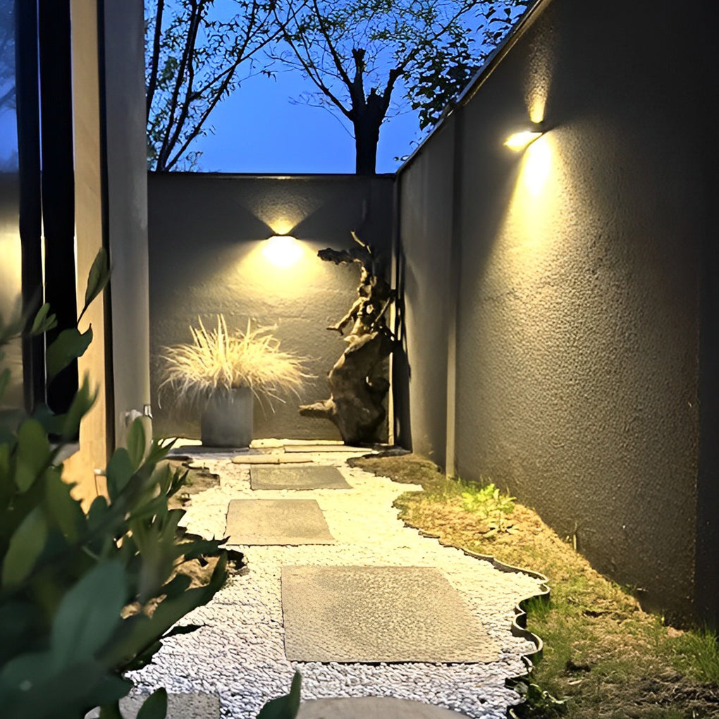 Black Motion Sensor Outdoor Wall Light Waterproof LED Solar Light