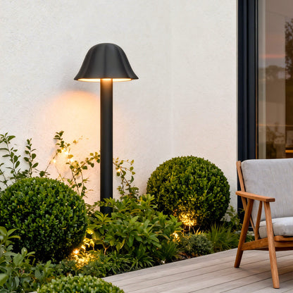 Black Outdoor Path Light Courtyard Mushroom Landscape Light