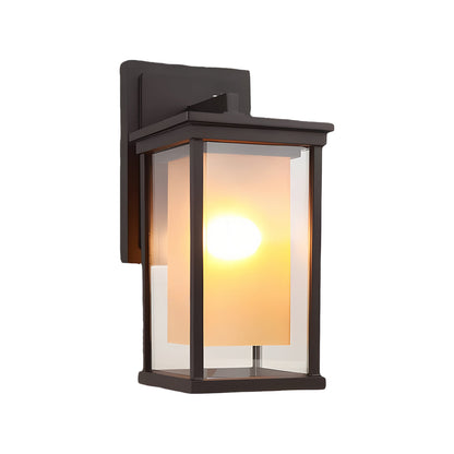 Outdoor Wall Mounted Light Black Square Aluminum Light
