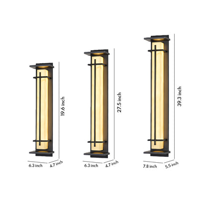 Black Outside Wall Lights Minimalist Waterproof Lamp