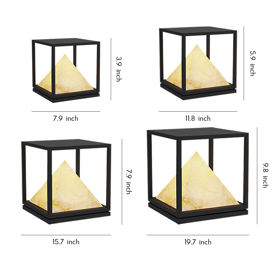 Light Pillar Design Outdoor Artificial Marble Courtyard Lamp