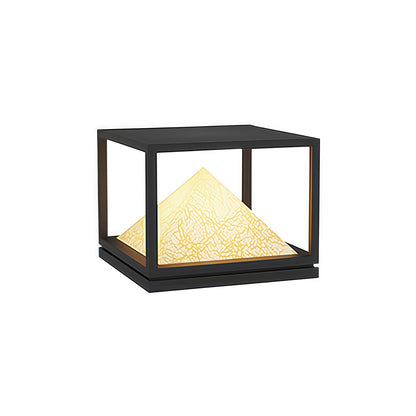 Light Pillar Design Outdoor Artificial Marble Courtyard Lamp