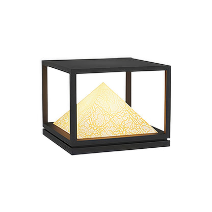 Light Pillar Design Outdoor Artificial Marble Courtyard Lamp