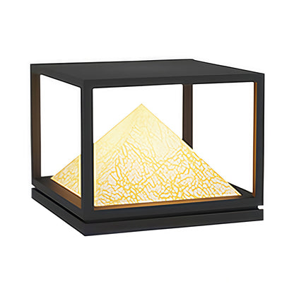 Light Pillar Design Outdoor Artificial Marble Courtyard Lamp