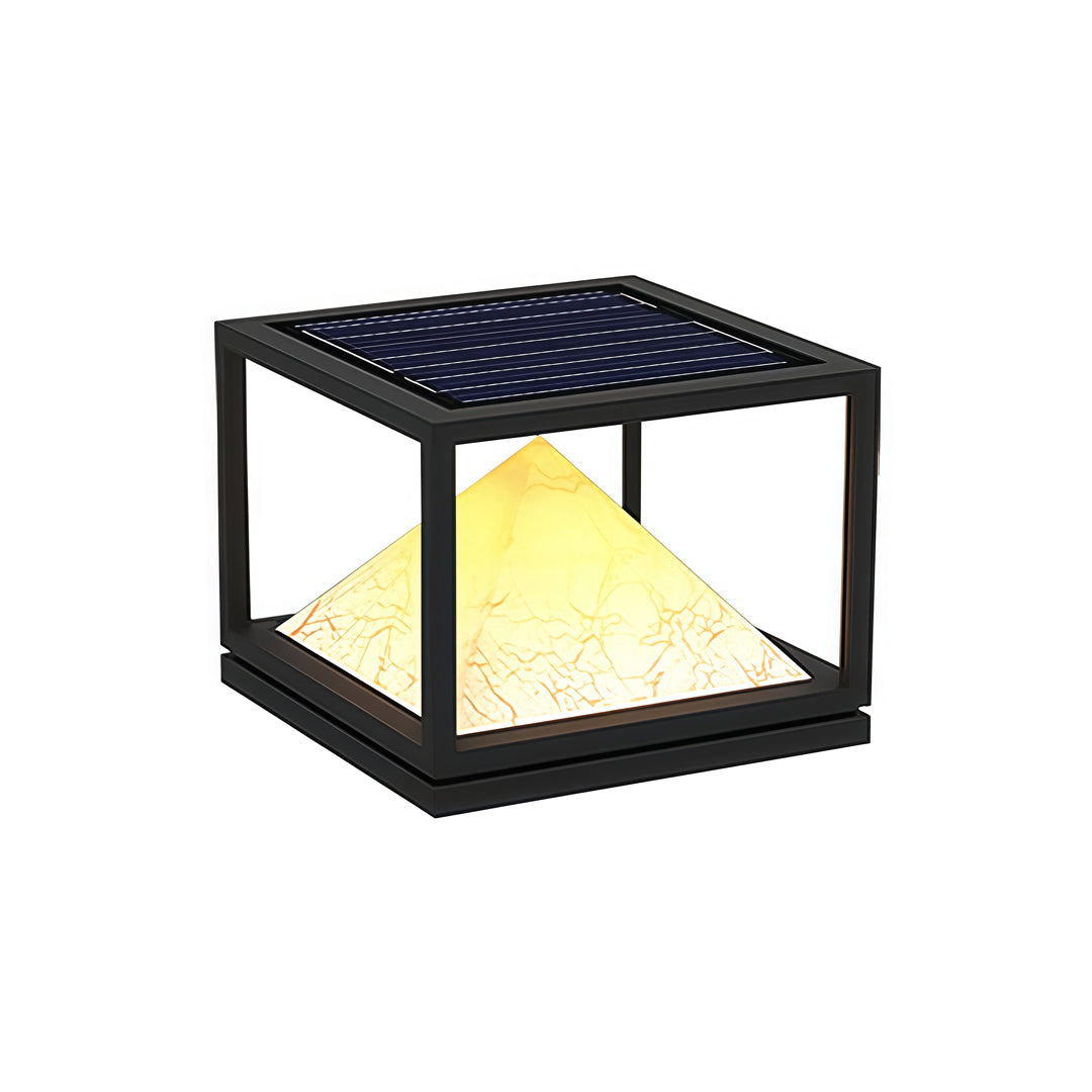 Light Pillar Design Outdoor Artificial Marble Courtyard Lamp