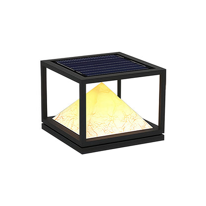 Light Pillar Design Outdoor Artificial Marble Courtyard Lamp