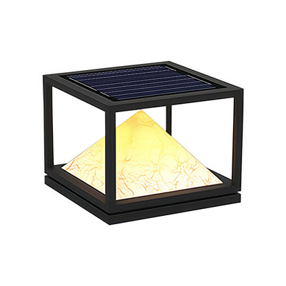Light Pillar Design Outdoor Artificial Marble Courtyard Lamp
