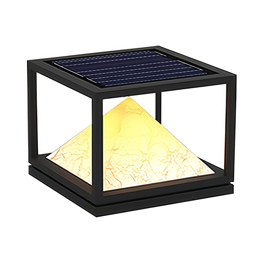 Light Pillar Design Outdoor Artificial Marble Courtyard Lamp