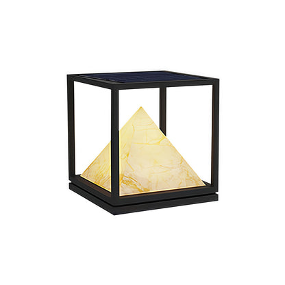 Light Pillar Design Outdoor Artificial Marble Courtyard Lamp