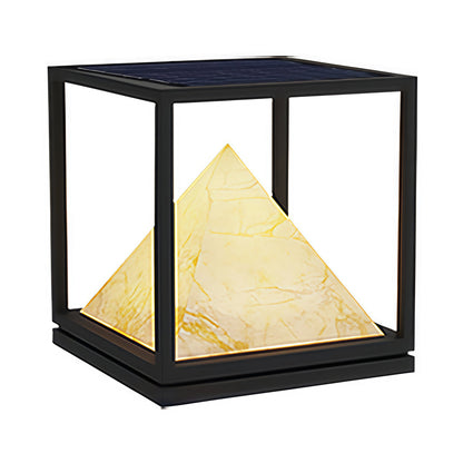 Light Pillar Design Outdoor Artificial Marble Courtyard Lamp